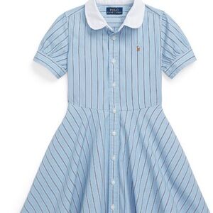 Polo by Ralph Lauren Light Blue Striped Dress